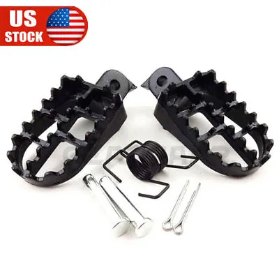 2* Dirt Bike Pedals Fat Foot Pegs For Yamaha PW50 PW80 TW200 Honda XR/CRF 50/70 • $11.24