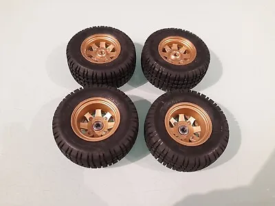 Tamiya Ford Ranger Early Deep Dish Wheels / Tyres Vvgc Sand Scorcher Suburu Brat • £49.99