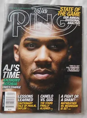 $10 • Buy Anthony Joshua - September 2017  RING Boxing Magazine  Ex