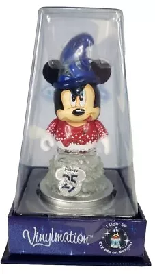 Disney Store Vinylmation 3  25th Anniversary Mickey Mouse Sorcerer Light-Up Base • $15