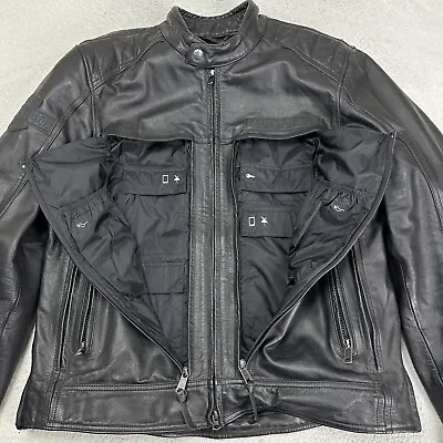Harley-Davidson Leather Jacket Synthesis Pocket System Black Mens Large • $225