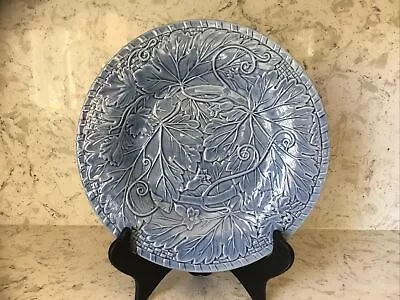 BORDALLO PINHEIRO Blue Vine & Leaves 12.25  Round Chop Plate/Charger • $28.95