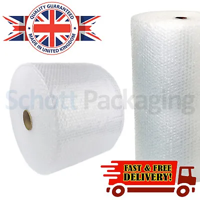 LARGE BUBBLE WRAP ROLLS - LONG LENGTH 100M ROLLS (300mm 500mm 750mm 1000mm) • £8.95