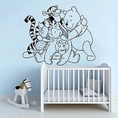 £12.99 • Buy Winnie The Pooh And Friends Wall Vinyl Sticker Kids Nursery Decor Tigger Piglet