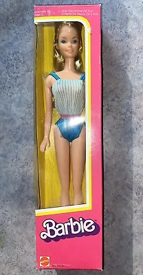 Vintage Barbie #5336 Blue Bathing Suit 1982 New In Box FOREIGN EDITION Canada • $350