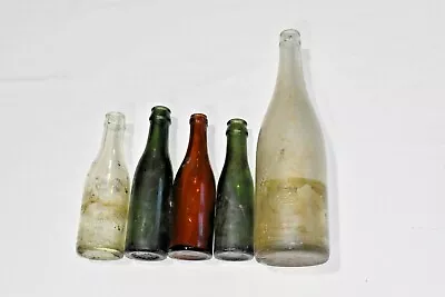 Bottles Antique Vintage Bottles Small Beer + Moyle Etc. X Qty 5 Incl Rares AF • $60.94