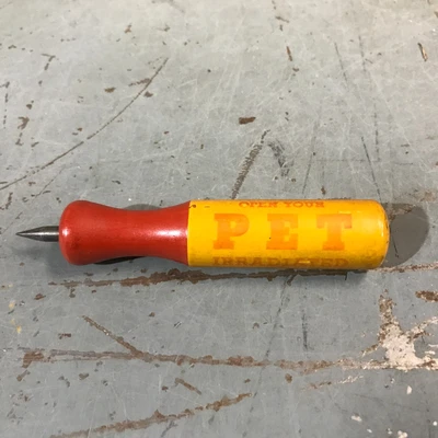 $11.24 • Buy Vintage PET Irradiated Milk Dairy Farm Wooden Cap Opener 4  Long