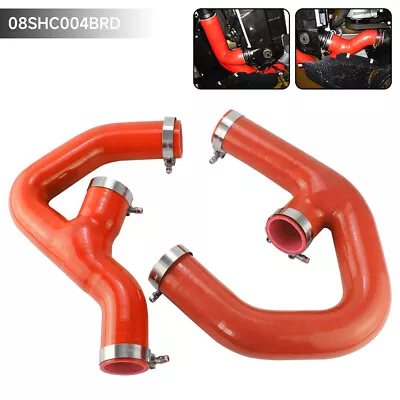 Silicone Turbo Intercooler Pipe Hose For VW Golf MK5 MK6 GTI A3 2.0T Red+ Clamps • $108.09