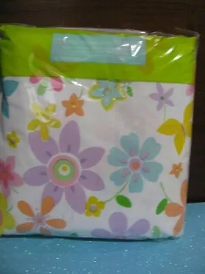 Easter/Spring Oblong Flower Vinyl Tablecloth NIP 60” X 102” Oblong Seats 8-10 • $9.99