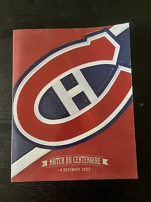 NHL Montreal Canadiens Match Du Centenaire Centennial Book • $61.79