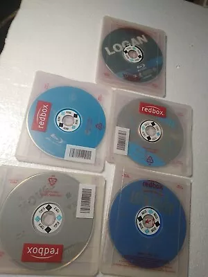 Lot Of 5 Blu-Ray Movies Retired Redbox Cases. HouseLoganDen Of Thieves +  B8Z • $15.66