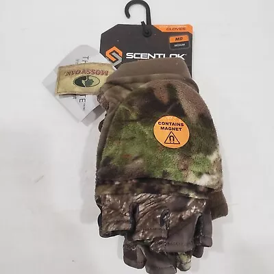 ScentLok Fleece Winter Pop Top Mossy Oak Camo Hunting Gloves Medium M NEW • $43