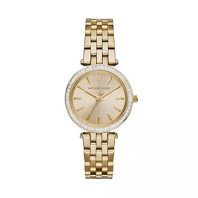 Womens Wristwatch MICHAEL KORS MINI DARCI MK3365 Steel Golden Swarovski • $189.74