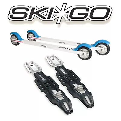 NEW! SKIGO XC ALU Rollerski Aluminium Skate Roller Ski Rottefella NNN Bindings • $245.95