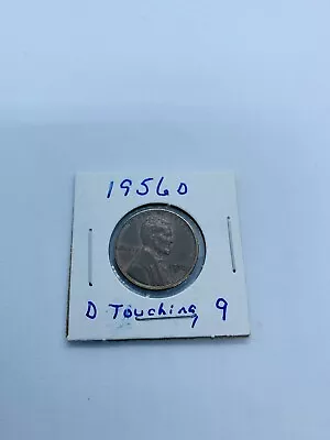 1956 D Wheat Penny Lincoln 1 Cent Coin Error Misprint Mis-Struck ‘D Touching 9’ • $499.95