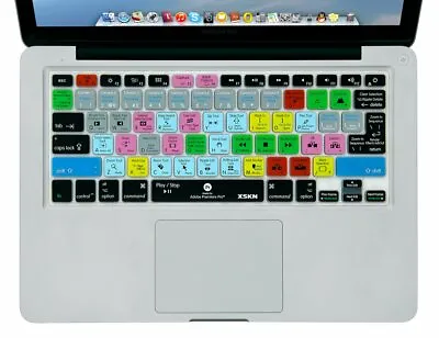 XSKN Premiere Pro Shortcuts Keyboard Cover For Macbook Air 13 Pro 13 15.4 US/EU • $15.99