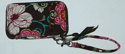 VERA BRADLEY Mod Floral Pink Pattern Ziparound All In One Wristlet  EXC • $19.99