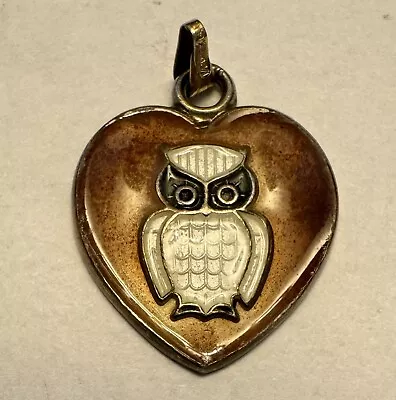 Adorable Vintage David Andersen Sterling Enamel Owl Charm Pendant • $49.99