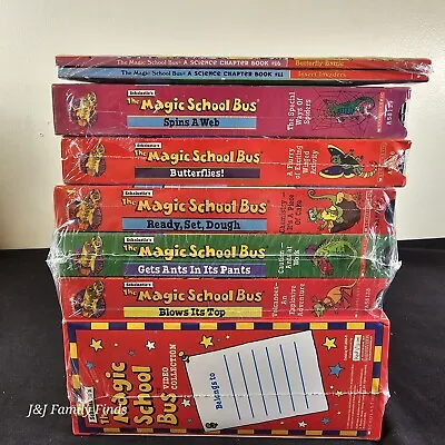 SEALED Vtg Scholastic's The Magic School Bus VHS & BOOK Lot Of 10 NEW • $59.99