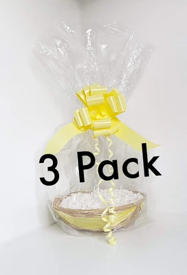£18.99 • Buy 3X Make Your Own Empty Hamper Basket Kit. Mothers Day, Easter, Birthday Gift 12”