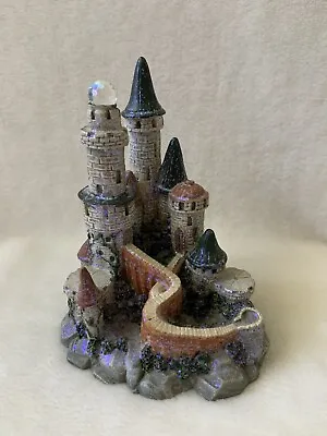 Spoontiques Magical Fairytale Castle Figurine Sparkly 4 1/2” Tall • £15.43