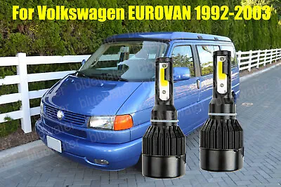 LED For VW EUROVAN 1992-2003 Headlight Kit H4/9003 White CREE Bulbs HI/Low Beam • $25.96