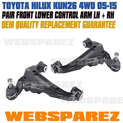 Pair Front Lower Control Arm For Toyota Hilux KUN26 GGN25 4WD 2005-2015 LH & RH • $149.45