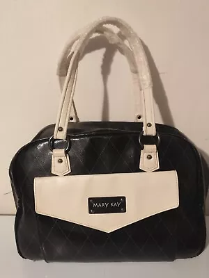 Mwot Mary Kay Consultant Bag Makeup Large Quilted Black Shoulder Organizer Tote • $11