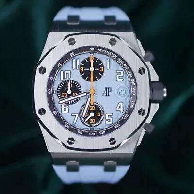 Audemars Piguet Royal Oak Offshore  Tiffany  Baby Blue Chronograph Quick Release • $49895