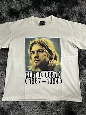 Nirvana Kurt Cobain Memorial Vintage T-Shirt/Giant Tee/Size M • $49