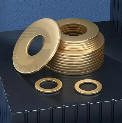 £3.11 • Buy M2 M2.5 M3 M4 M5 M6 M8~M20 Brass Flat Washer Metric General Purpose Flat Washers