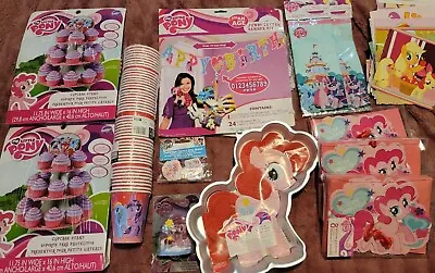 My Little Pony Birthday Lot Of Decorations Cupcake Stands Wilton Cakepan +++ • $29