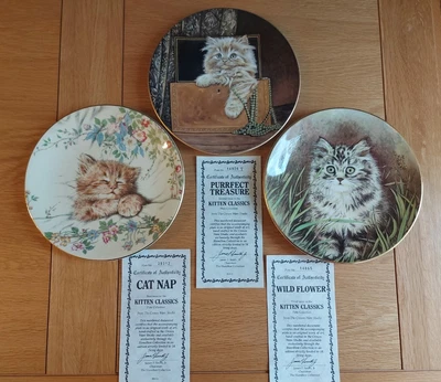 £8 • Buy Royal Worcester Kitten Classics 3 Plate Collection
