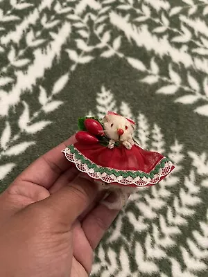 Vintage Original Fur Toys Christmas Mouse • $19.99