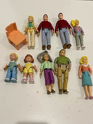 VTG Fisher Price Loving Family Doll Lot Of 10 • $40