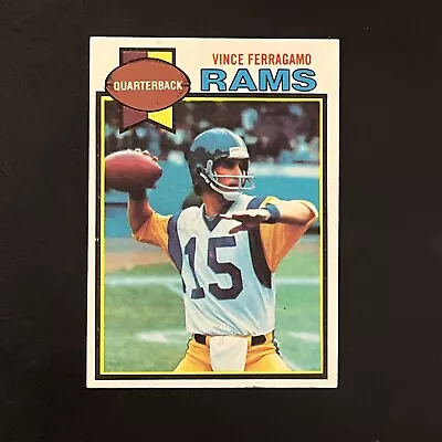 1979 Topps #409 Vince Ferragamo Rookie Card Los Angeles Rams Nebraska • $5