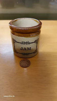 Vintage Moira Pottery Two Toned Jam Pot (1980s) • £12