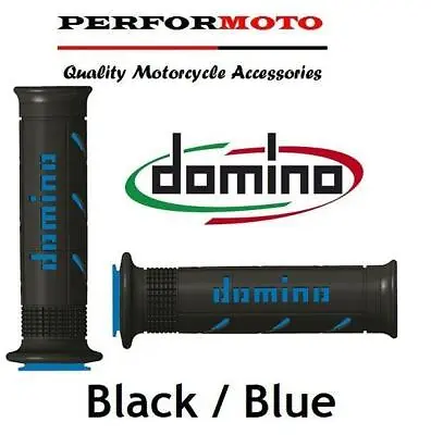 Domino XM2 Grips Black / Blue To Fit Kawasaki Z900 Z1 Z11A Z1B • £23.95