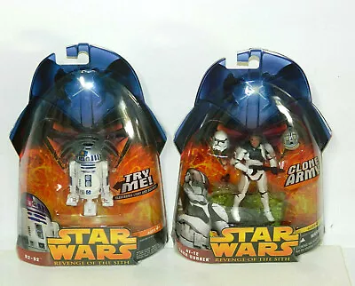 Star Wars ROTS Lot Of 2: AT-TE Tank Gunner Clone Trooper #38 & R2-D2 #48 NEW • $11.99