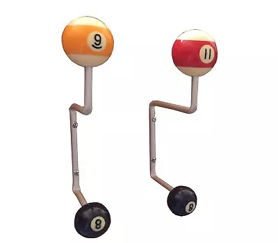 Wardrobe Hook Kids Wardrobe Upcycling Billiard Ball Billiards Craft • £39.79