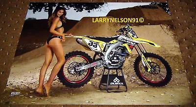 Kelsey Bikini Poster Eli Tomac Motorcross Monster Champion Dirtbike Motorcycle  • $9.99