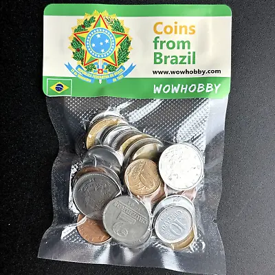 Brazilian Coin Collection Lot 45 Random Coins From Brazil Coin Collecting • $29.99