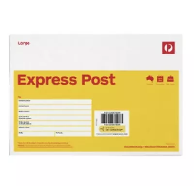 5 X Express Post Large (B4) Envelope Documents Only FREE POST • $50