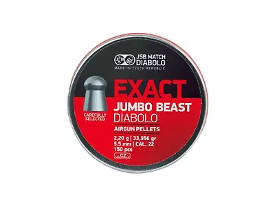JSB Exact Jumbo Beast .22/5.52mm Airgun Pellets  (150ct)   Free P&P  L305 • £13.49