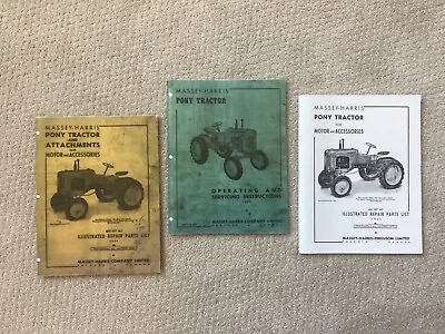 Massey-Harris Pony Tractor Owners Operating And Servicing + Parts Manual • $35