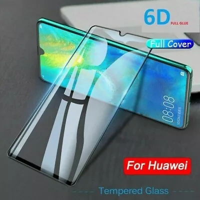 For Huawei Full Cover Tempered Glass Screen Protector Mate 20 P20 P30 Pro Lite • £3.50