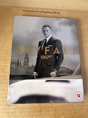 SKYFALL 007 UK Reg B Blu Ray & DVD Steelbook LIKE NEW Daniel Craig James Bond • £10