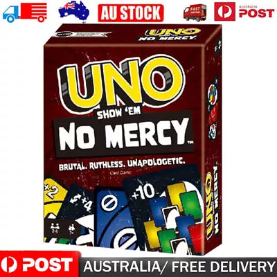 UNO Show ‘em No Mercy Card Game For Kids Adults & Family Night Parties NEW • $17.84
