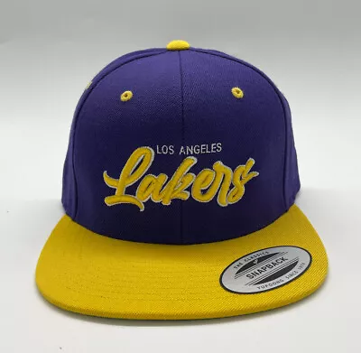 £16.55 • Buy LA Lakers 3D Embroidered Snapback Cap Free Worldwide Shipping 