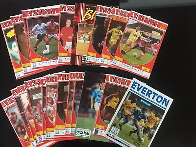 £2.49 • Buy Arsenal FC - 1990-1991 Season - Home And Away Football Programmes *(20 Matches)*